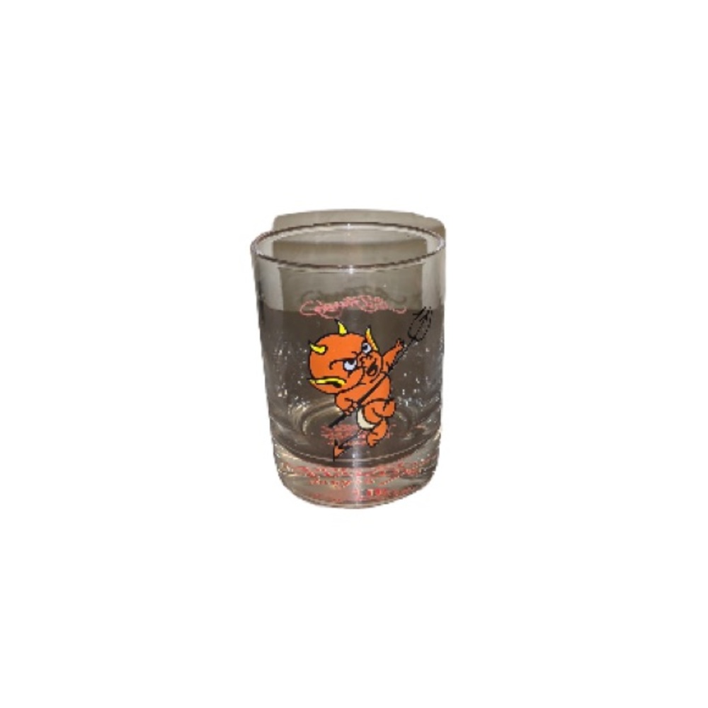 Ed Hardy Vintage Rocks Glass with Baby Devil Graphic